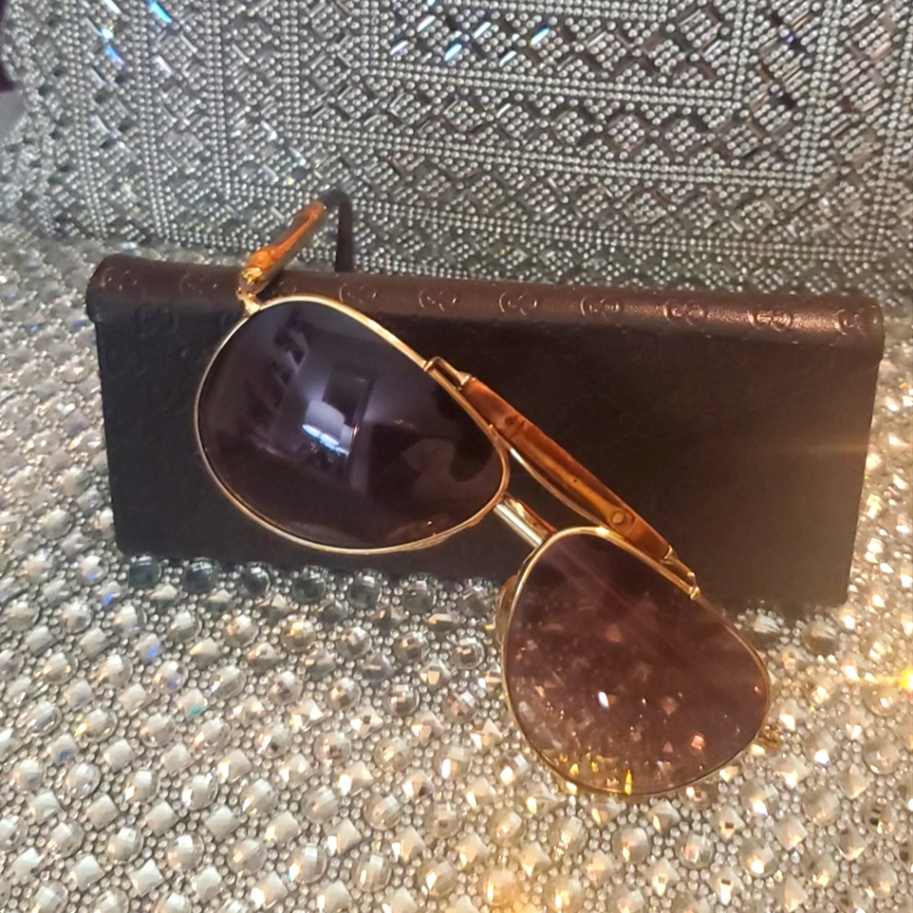 Authentic Gucci Bamboo Sunglasses